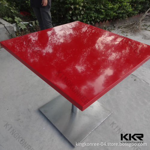 Artificial Marble Solid Surface Fast Food Restaurant Table